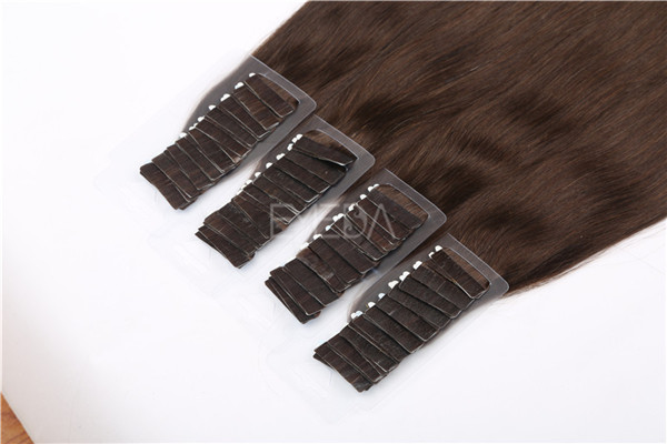 Invisible remy human hair tape hair extensions ZJ0078